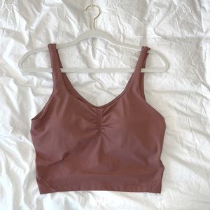 Lululemon align gathered-front tank top. Size 10. Spiced Chai.